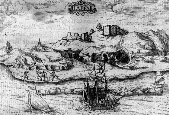 De haven van Jaffa (nu Hafa). Henry de Beauvau, 1615.