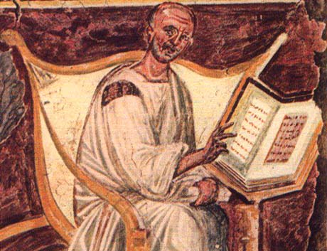 De oudst bekende afbeelding van de H. Augustinus