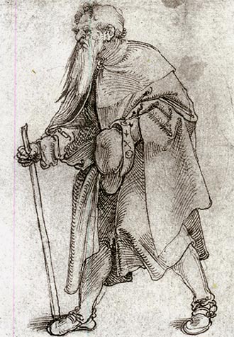Pelgrim. H. Schaufelein. 1510. Wenen, Albertina