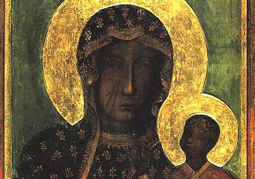 De Zwarte Madonna van Czestochowa (Polen).