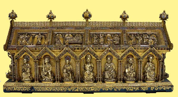 reliekschrijn van de H. Remaclus. Ca. 1220-1268. Stavelot, St. Sebastiaankerk.