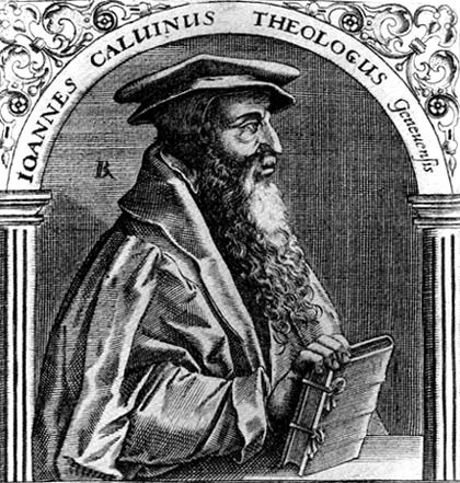 J. Calvijn, de inspirator van de Reformatie in de Zuidelijke Nederlanden.