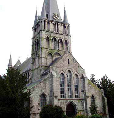 de gotische St. Jakobskerk in Doornik