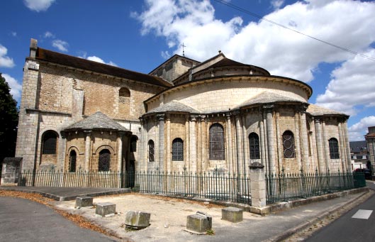 koorzijde van de kerk St.-Hilaire-le-Grand in Poitiers.
