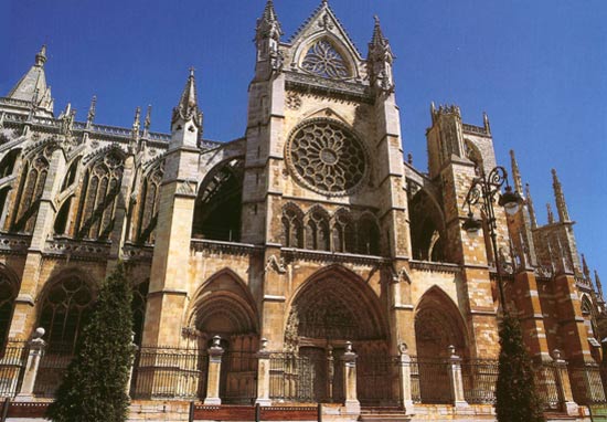 de gotische kathedraal Santa Maria de la Regla in León