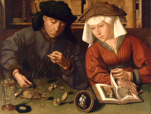 Geldwisselaar. Quinten Matsijs, 1514. Parijs, Louvre