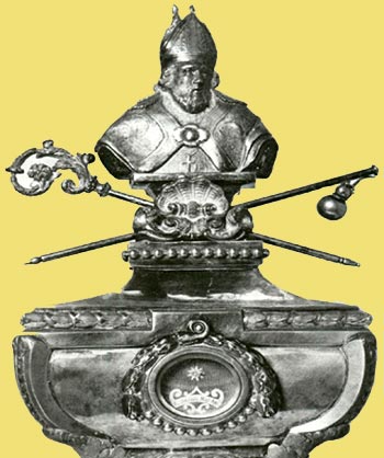 zilveren relieksarcofaag van St. Jakob. 1791.