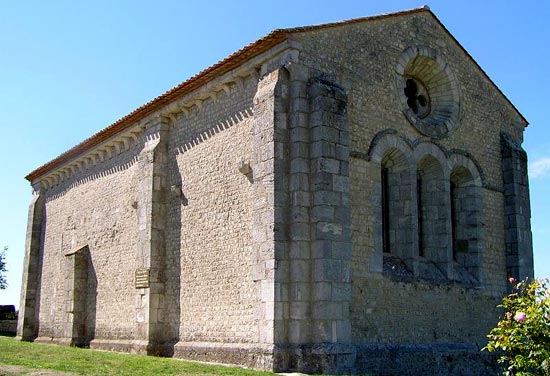 kapel van de Tempeliers-commanderij. Cressac-Saint-Genis, 12de eeuw