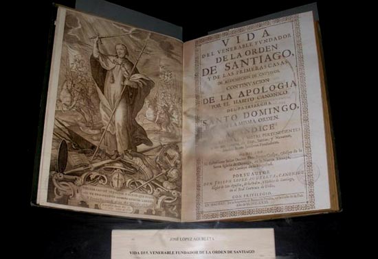 boek over Pedro Fernàndez, de eerste Meester van de Orde. Uclés, orde-archief.