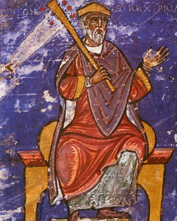 de Asturische koning Alfons II de Kuise