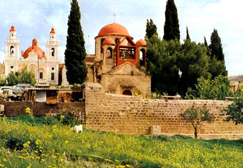 Cana, in Galilea, waar Jezus, volgens de evangelist Johannes, zijn eerste mirakel deed, nl tijdens een bruiloft water in wijn veranderen.