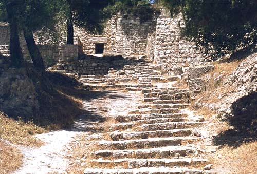 Stenen trap op de Olijfberg, daterend uit de tijd van Jezus