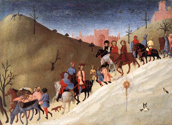 Reis der Drie Wijzen. Giovanni Sassetta, 1435. New York, Mteropolitan Museum.