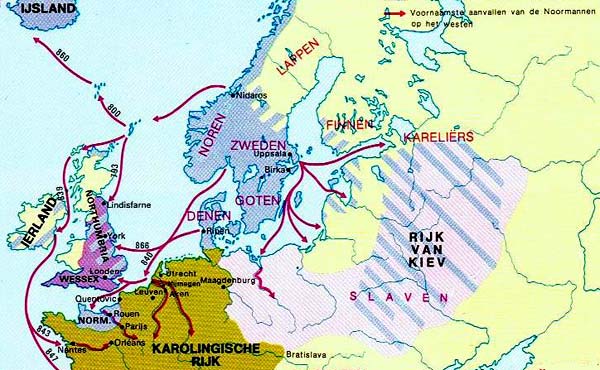 Expansie van de Noormannen in westelijk Europa in de 9de en 10de eeuw