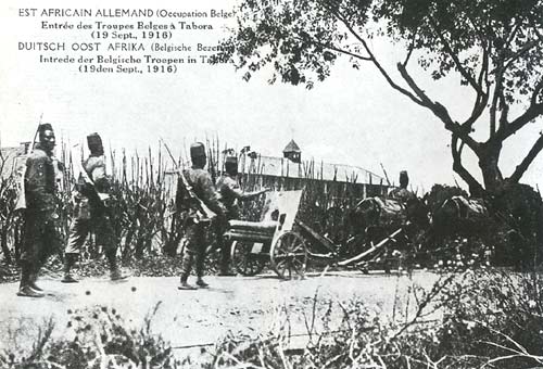 Kongolese troepen veroveren Tabora op de Duitsers in Oost-Afrika (1916)