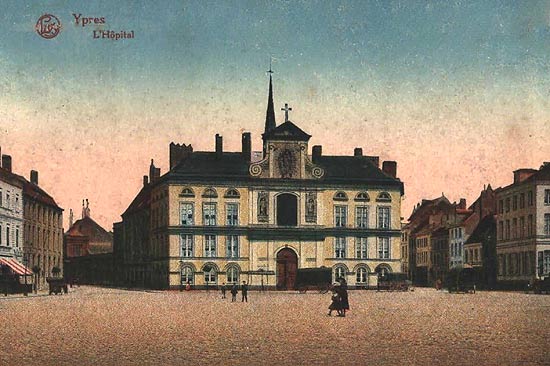 Het O.L.V.-Hospitaal aan de Markt in Ieper (19de eeuw)