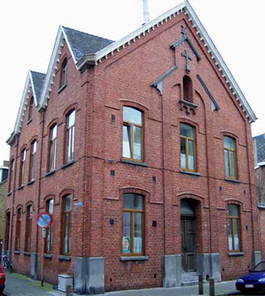 het eerste kloosterfiliaal in Mariakerke, bewoond tussen 1895 en 1936