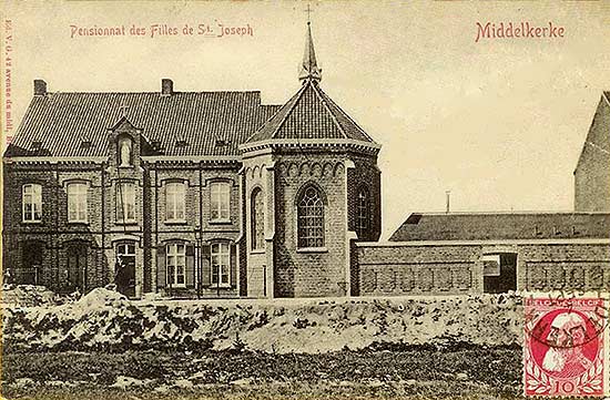 klooster en school aan het einde van de 19de eeuw