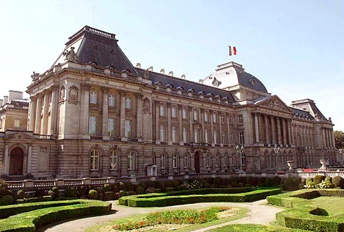 het koninklijk paleis in Brussel