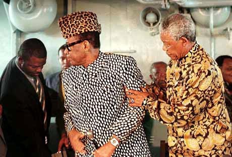 de zieke president Mobutu in de nadagen van zijn 30-jarige dictauur