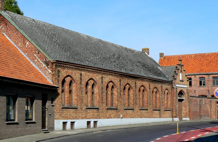 De parochiezaal in de 6de Jagerstraat