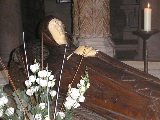 tombe met het beeld van de ontslapen Maria in de Dormitio-kerk