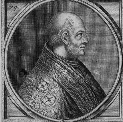 paus Theodorus I, die het feest naar het Westen overbracht.