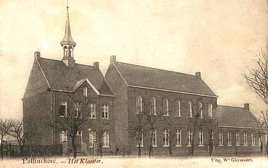 klooster en school in Pollinkhove in 1914