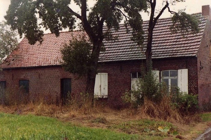 Het (verdwenen) geboortehuis van Cyrille van Hauwaert aan de Oude Heirweg. (Foto: Linda Malfait)