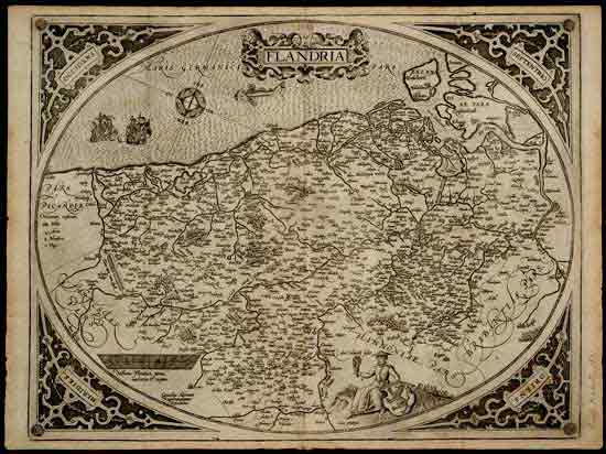 kaart van Vlaanderen, Mercator, 1602