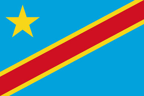 vlag van de DR Congo sinds 1997