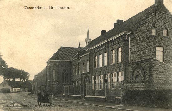 klooster in Zonnebeke in 1905